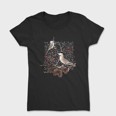 Chickadee Bird, Women's T-Shirt