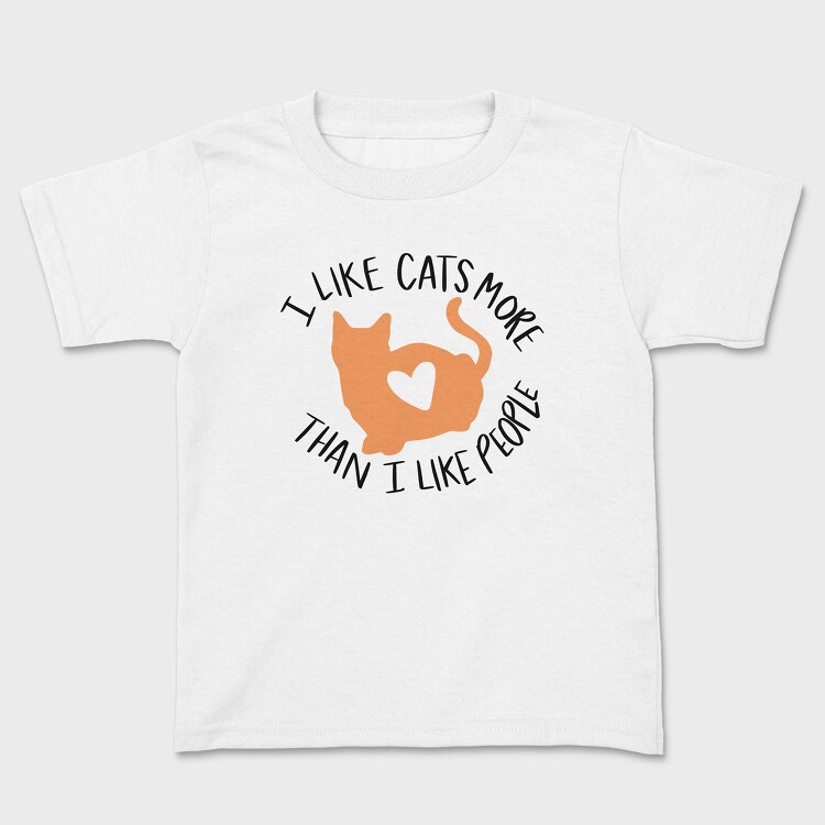 I Like Cats More Than I Like People, Детска Тениска