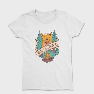 I Love Dogs and Campfire, Women's T-Shirt