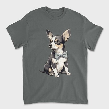 Унисекс Мъжка Тениска, Chihuahua Bow