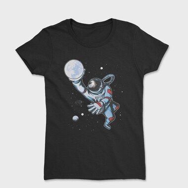 Astronaut Moon Basket, Women's T-Shirt