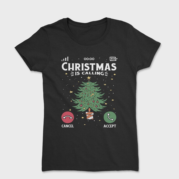 Christmas Call, Women's T-Shirt