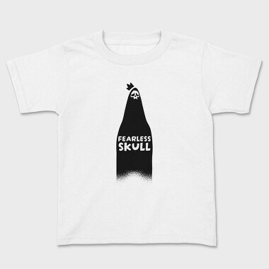 Fearless Skull, Kids' T-Shirt