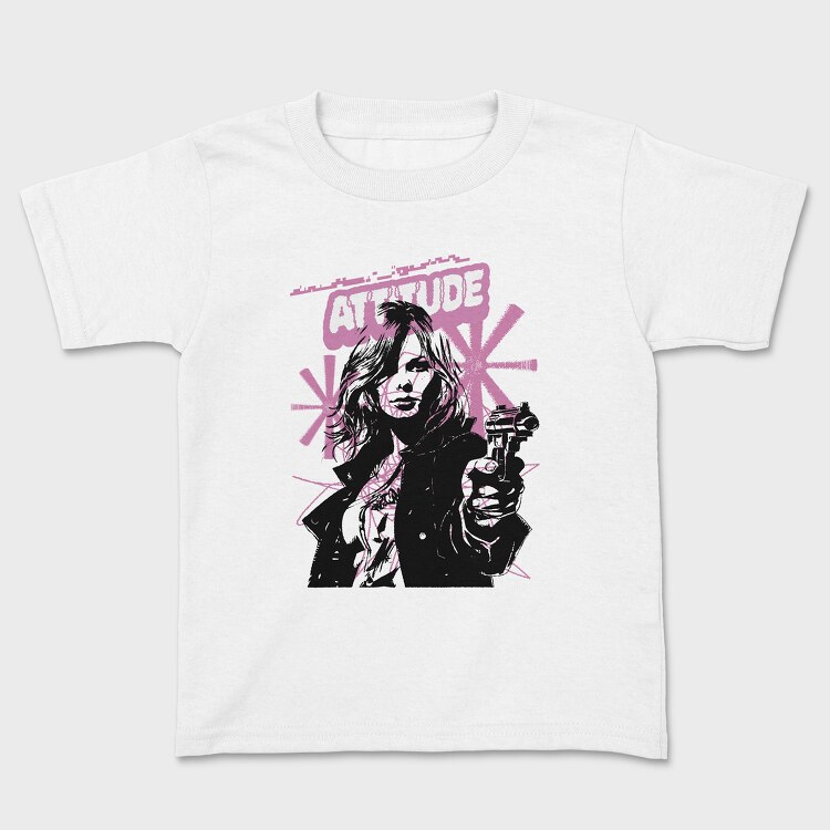 Attitude Girl, Kids' T-Shirt