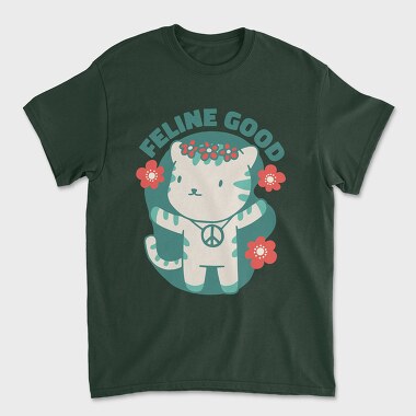 Feline Good, Unisex Men's T-Shirt