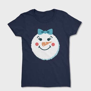 Christmas Snowman Faces 2, Women's T-Shirt