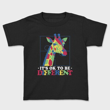 Kids' T-Shirt, Autism Giraffe