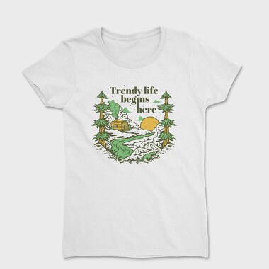 Trendy Life Forest, Women's T-Shirt