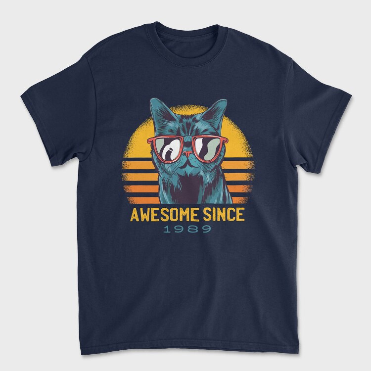 Awesome Cat Since, Unisex Men's T-Shirt