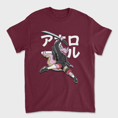 Unisex Men's T-Shirt, Axolotl Sword