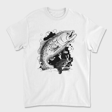 Fish Illustration, Unisex Men's T-Shirt