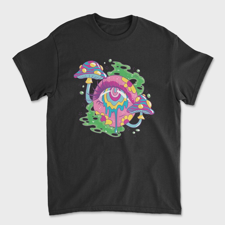 Trippy Eye, Унисекс Мъжка Тениска