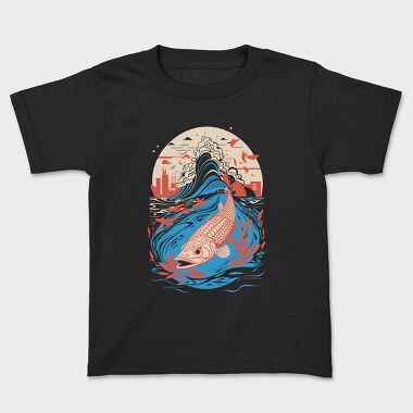 Kids' T-Shirt, Fish Japanese