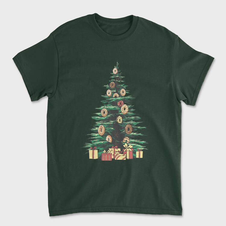 Christmas Tree Donuts, Unisex Men's T-Shirt