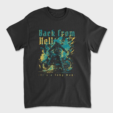 Back From Hell Motorbike, Unisex Men's T-Shirt