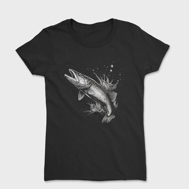 Fish Monochrome, Women's T-Shirt