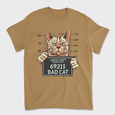 Bad Cat, Unisex Men's T-Shirt