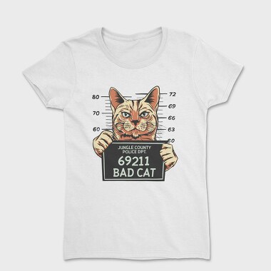 Women's T-Shirt, Bad Cat