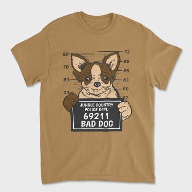Bad Dog 2, Unisex Men's T-Shirt