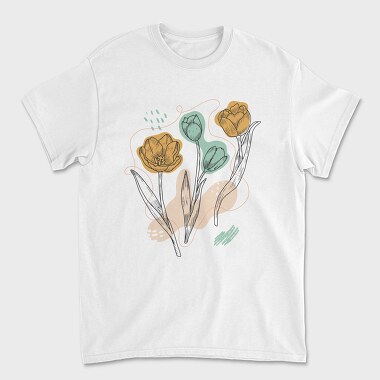 Tulips, Unisex Men's T-Shirt