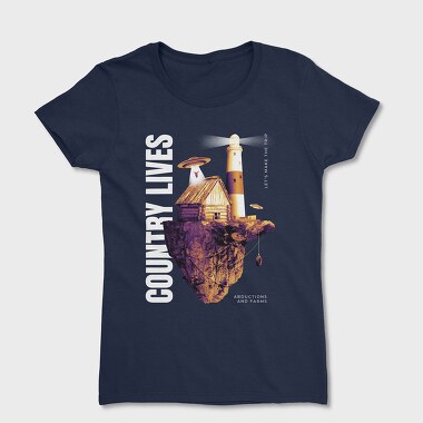 Floating Island Country Life, Women's T-Shirt