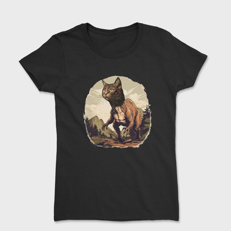 Tyrannosaurus Cat, Women's T-Shirt