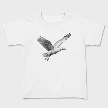 Flying Seagull 2, Kids' T-Shirt