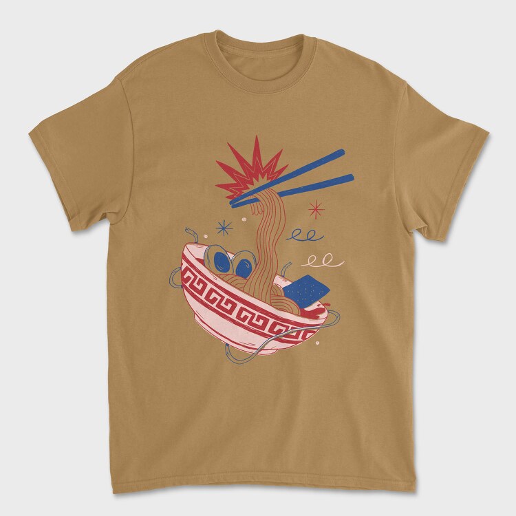 Food and Drink Ramen, Унисекс Мъжка Тениска