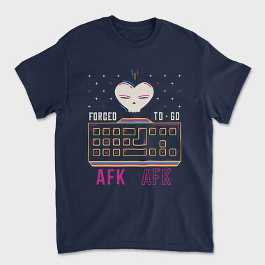 Forcet to Go Afk, Unisex Men's T-Shirt