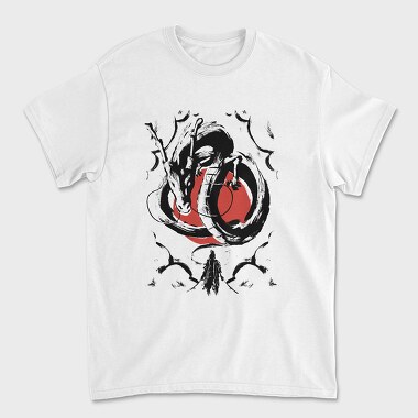 Japanese Samurai Dragon, Unisex Men's T-Shirt