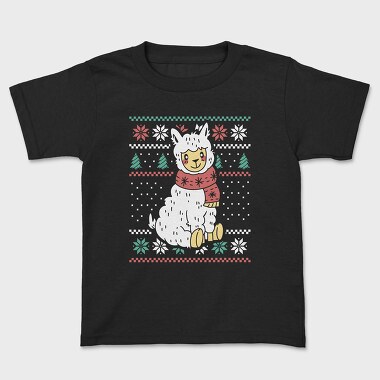 Ugly Sweater Llama, Kids' T-Shirt