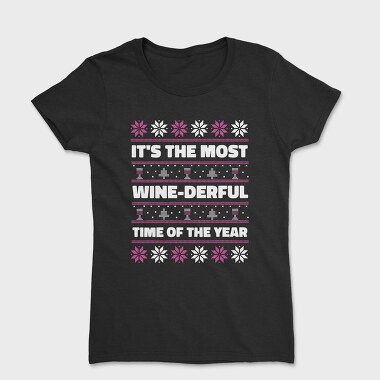 Ugly Sweater Wine, Women's T-Shirt