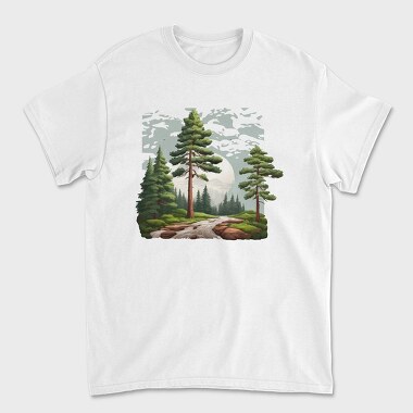 Forest Hiking, Unisex Men's T-Shirt
