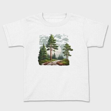 Forest Hiking, Kids' T-Shirt