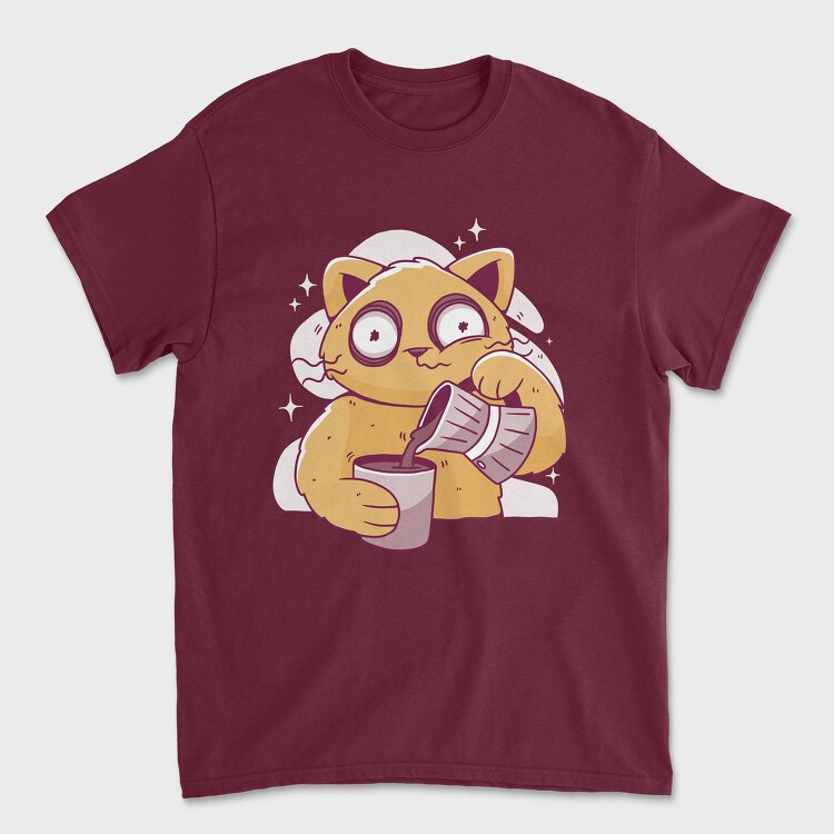 Coffee Cat, Унисекс Мъжка Тениска