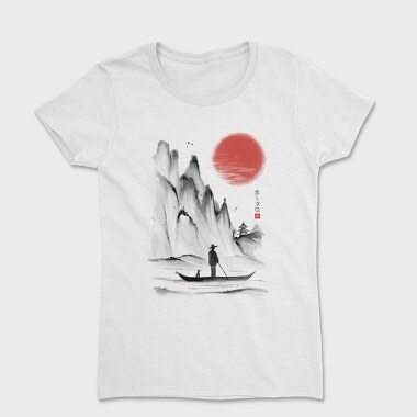 Japanese Traditional Landscape, Women's T-Shirt