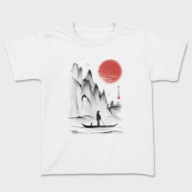 Japanese Traditional Landscape, Kids' T-Shirt