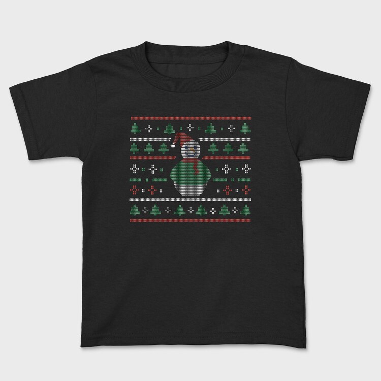 Uglysweater Snowman, Kids' T-Shirt