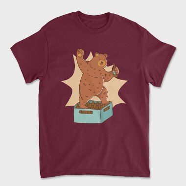 Bear Beer, Unisex Men's T-Shirt