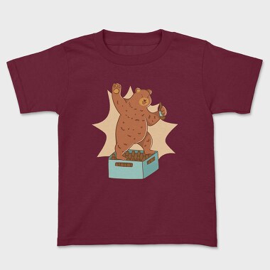 Bear Beer, Kids' T-Shirt