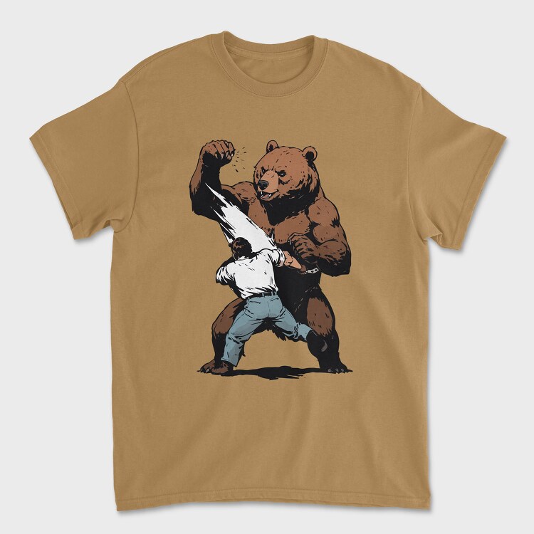 Bear Figth, Unisex Men's T-Shirt