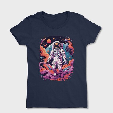Colorful Astronaut Space, Women's T-Shirt