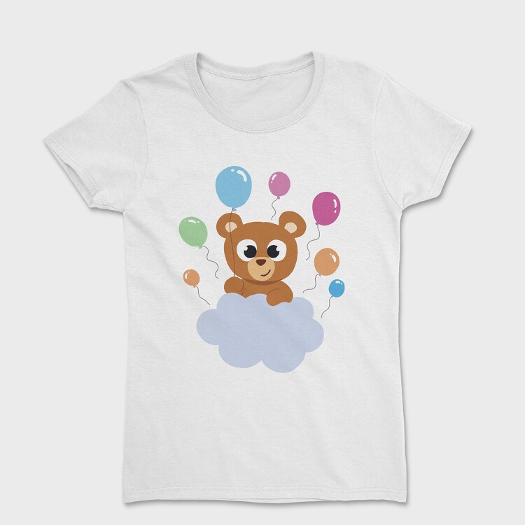 Bear on the Cloud, Women's T-Shirt