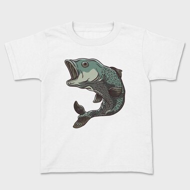 Jumping Pike Perch, Kids' T-Shirt