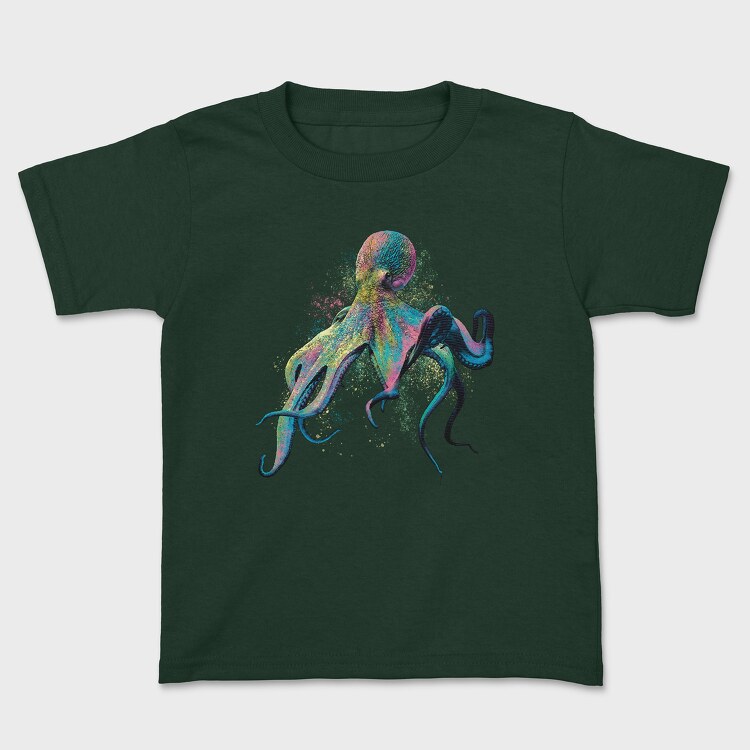 Colorful Octopus, Kids' T-Shirt