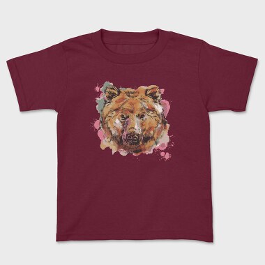 Bear Watercolor, Kids' T-Shirt