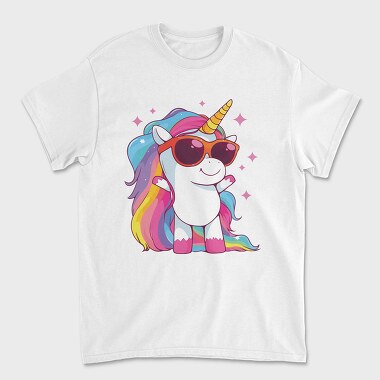 Unicorn Sunglasses, Unisex Men's T-Shirt