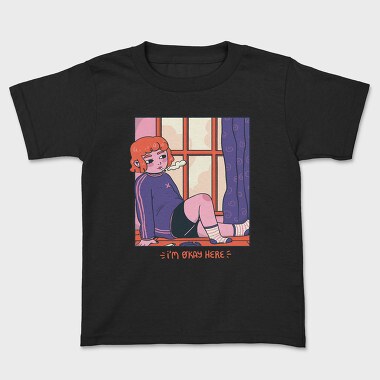 Kids' T-Shirt, Comfy Chill Girl 4