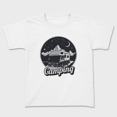 Van Night Camping, Kids' T-Shirt