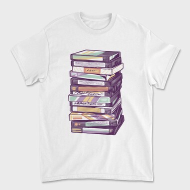 Vhs Tower, Unisex Men's T-Shirt